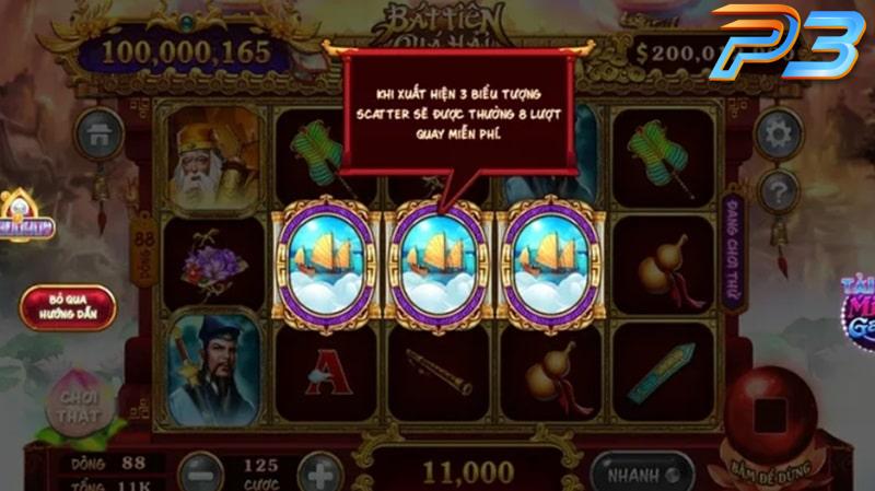 Nổ hũ Bát Tiên Quá Hải P3 - Game slot hot nhất 2025 2 Tính năng và biểu tượng trong Nổ Hũ Bát Tiên Quá Hải