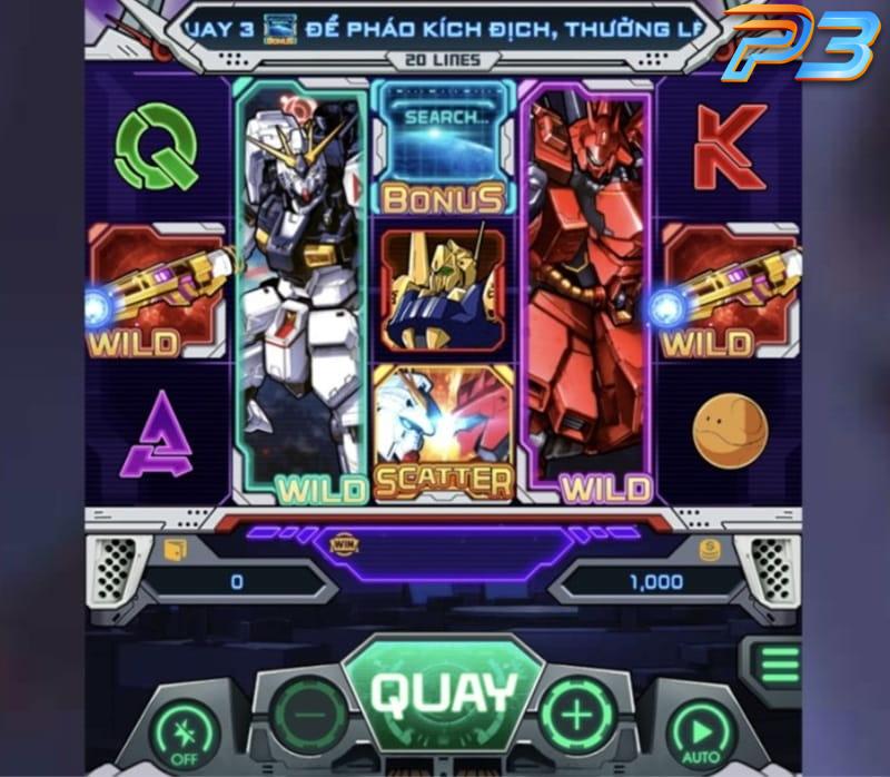 Nổ hũ Gundam Slot P3 - Đại chiến Robot săn Jackpot khủng 3 Bí kíp chơi dễ trúng trong game Gundam Slot